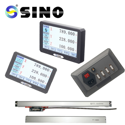 صفحه نمایش بازخوانی دیجیتال LCD SINO SDS200S Metal 3 Axis DRO Kit مقیاس گریتینگ انکودر
